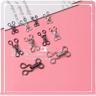 Set 25 bộ móc áo dài, móc đầm, móc áo ngực 3 size trắng đen.