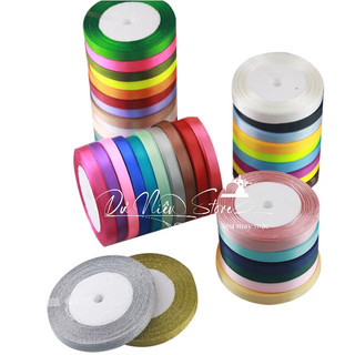 Ruy Băng Lụa 1cm Đủ Màu Cuộn 22 Yard.