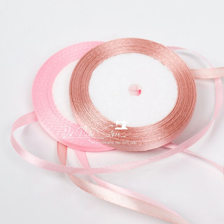 Ruy Băng Lụa 1cm Đủ Màu Cuộn 22 Yard.