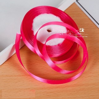 Ruy Băng Lụa 1cm Đủ Màu Cuộn 22 Yard.