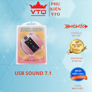 Usb sound 7.1 chuyển đổi usb ra chân tai nghe,loa bảo hành 3 tháng.shopphukienvtq