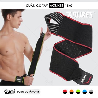 Băng Quấn Bảo Vệ Cổ Tay Aolikes A-1540 (1 Đôi) - Dây Quấn Xỏ Ngón Tập Gym Đàn Hồi