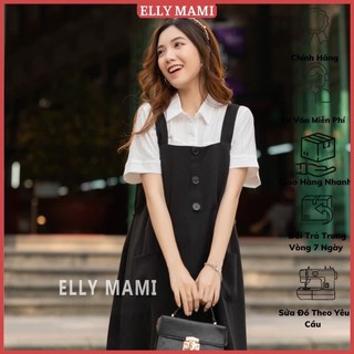 [BEST SELLER] ( 40kg - 95kg ) Set Yếm Bầu , Suông 3 Cúc , 2 Túi Cổ Vuông ,  Form Dễ Mặc , Siêu Mát
