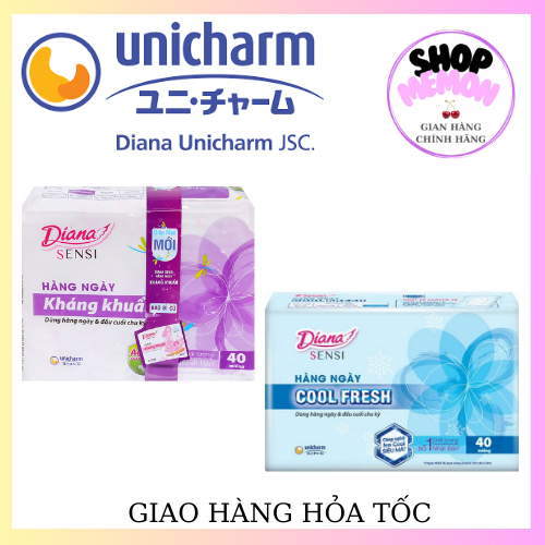 [40 miếng] băng vệ sinh DIANA hàng ngày