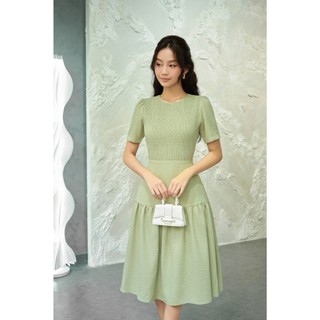 OLV - Đầm kiểu trơn công sở tay ngắn Amabel Dress