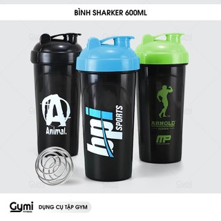 Bình Sharker 1 Ngăn 600ml | Bình Nước Thể Thao | Bình Lắc Tập Gym