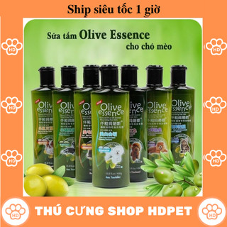Sữa tắm cho chó mèo Olive Essence 450ml dầu tắm thú cưng Từ thiên nhiên