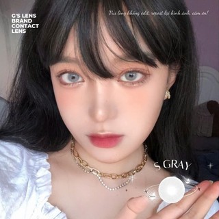 Kính áp tròng Gslens SWEET GRAY Xám Khói Siêu Tây Siêu Hot lens cận 6 tháng G.DIA 14.2mm có độ (0-6)