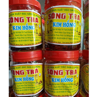 CÁ BỐNG SÔNG TRÀ ĐẶC SẢN NỔI TIẾNG QUẢNG NGÃI HIỆU KIM HỒNG ( hũ 500gr )