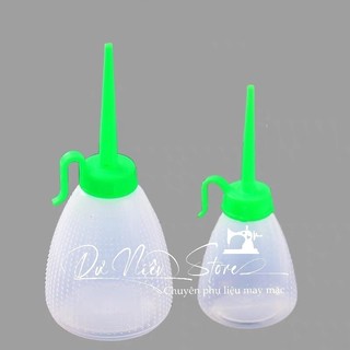 Bình cóc đựng dầu máy may, keo sữa 180ml & 65ml không kèm dầu.