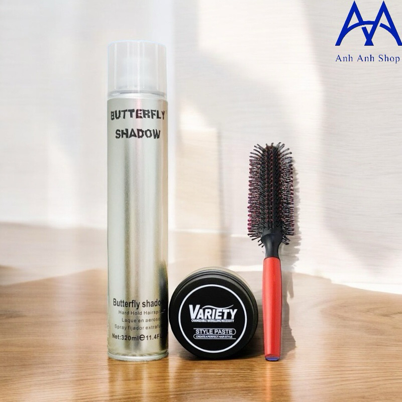 COMBO GÔM BUTTERFLY SHADOW VÀ SÁP VARIETY KÈM LƯỢC