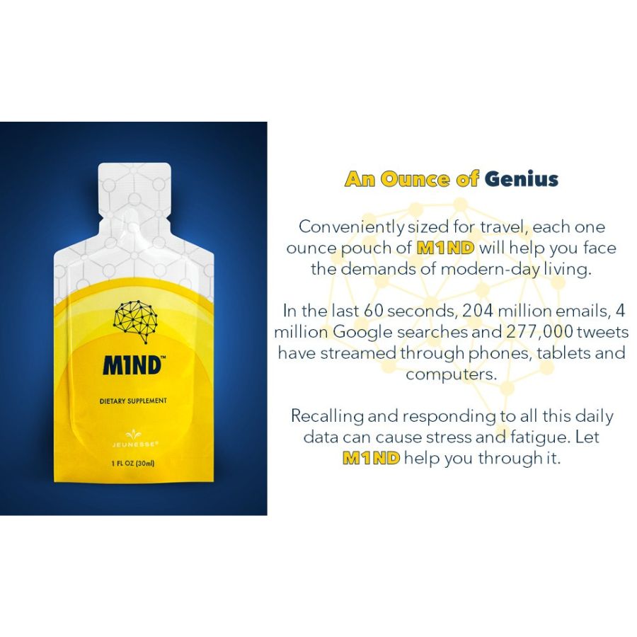 [ Mind hỗ trợ não ] Mind Jeunesse tăng cường sức khỏe não bộ, cải thiện trí nhớ – 30 gói/hộp