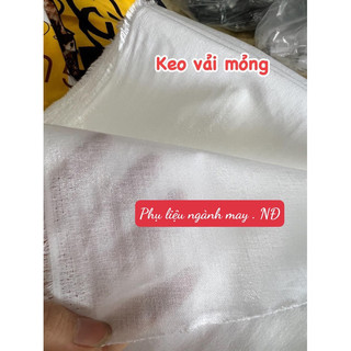 Keo vải mỏng ép dán cổ sơ mi , nẹp áo , lưng quần