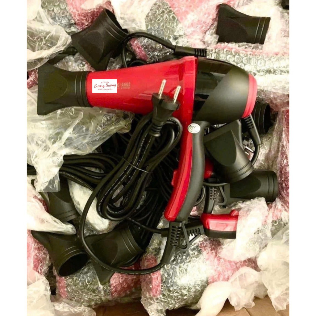 Máy sấy tóc chuẩn Salon 2300W Đỏ đen _SSMS