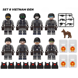 Set Lego đồ chơi nhân vật quân sự bộ đội đặc nhiệm lính la mã swat police