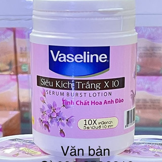 Body siêu kích trắng vaseline x10 250g