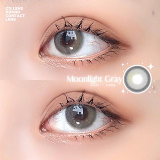Kính áp tròng Gslens SN0020 GRAY xám moonlight giãn nhẹ lens cận 6 tháng G.DIA 14.2mm có độ (0-6)