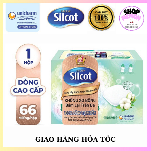 ☘Bông Tẩy Trang Silcot 66 miếng
