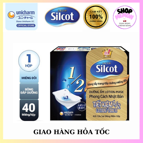 ☘Hộp Silcot Miếng đôi ( 40m)