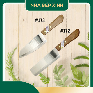 Dao Thái Kiwi 172 173 - Dao Thái Lan Cán Gỗ - Dao Cắt Gọt Thực Phẩm Siêu Bén - Nhà Bếp Xinh
