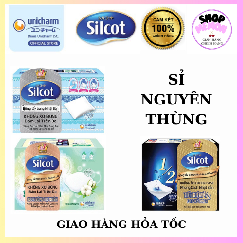 ☘[Sỉ]Thùng 30 hộp Bông trang điểm SILCOT