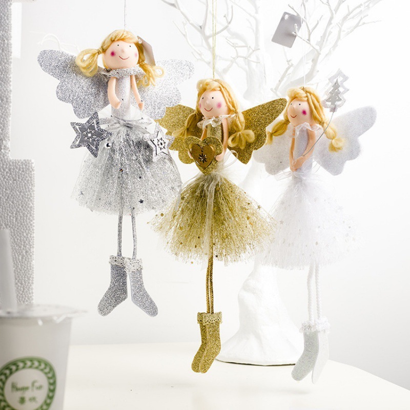 Phụ Kiện Vải Bông Bé Áo Lưới VB88 Treo Cây Thông Noel Phụ Kiện Trang Trí Giáng Sinh