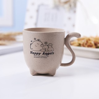 Ly cốc lúa mạch cho bé uống sữa chó con Happy Angels cakeshop hcm