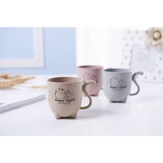 Ly cốc lúa mạch cho bé uống sữa chó con Happy Angels cakeshop hcm