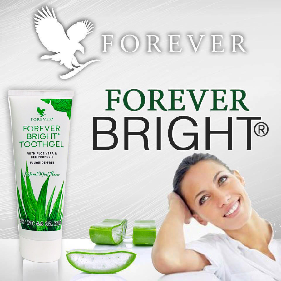 [Mẫu mới] Kem đánh răng lô hội Forever Bright Toothgel - giúp giữ hơi thở thơm lâu hơn – 130 gr/tuýp