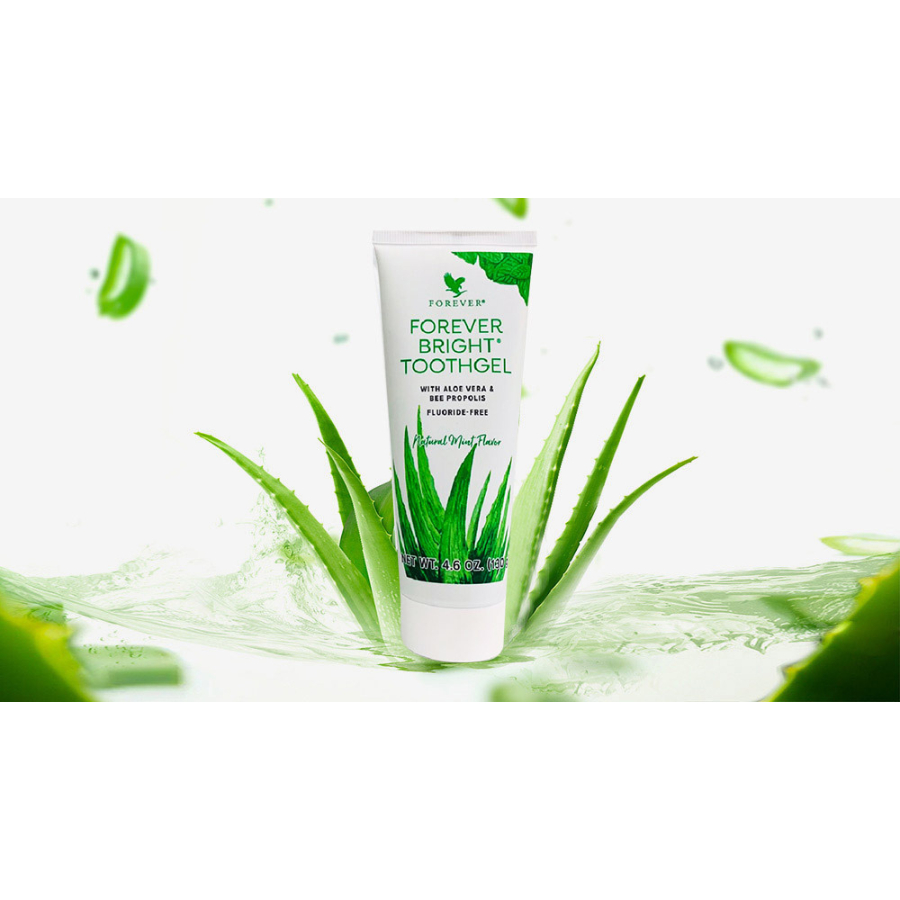 [Mẫu mới] Kem đánh răng lô hội Forever Bright Toothgel - giúp giữ hơi thở thơm lâu hơn – 130 gr/tuýp