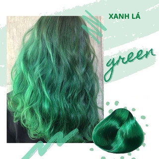 Thuốc Nhuộm Tóc Màu Xanh Lá 0/99 Green Kèm Trợ Dưỡng Oxi