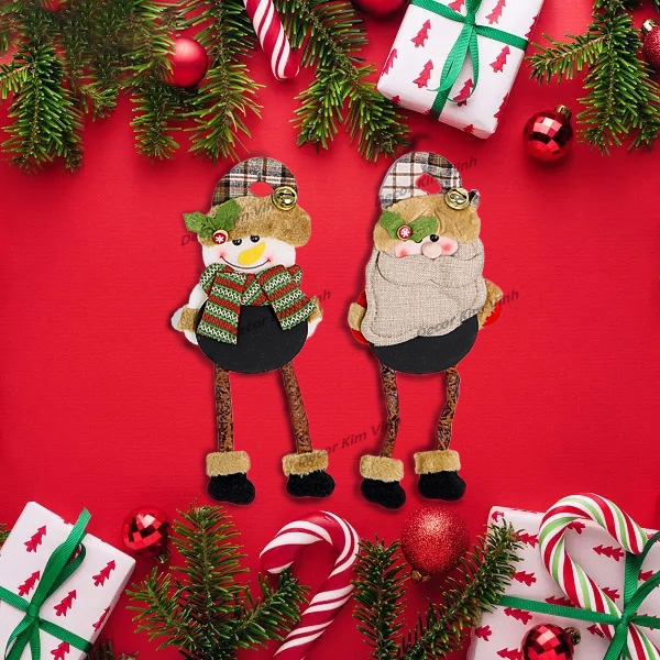 Phụ Kiện Vải Bông Bé Bụng Bự Lớn VB91 Treo Cây Thông Noel Phụ Kiện Trang Trí Giáng Sinh (Ngẫu Nhiên Mẫu)