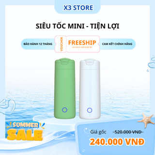 Ấm Siêu Tốc Mini bình siêu tốc mini kiêm giữ nhiệt, bình siêu tốc cầm tay