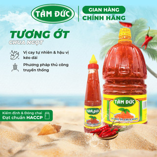 Tương ớt chua ngọt Tâm Đức nguyên chất chai 250ml / 2L ăn kèm đặc biệt thơm ngon