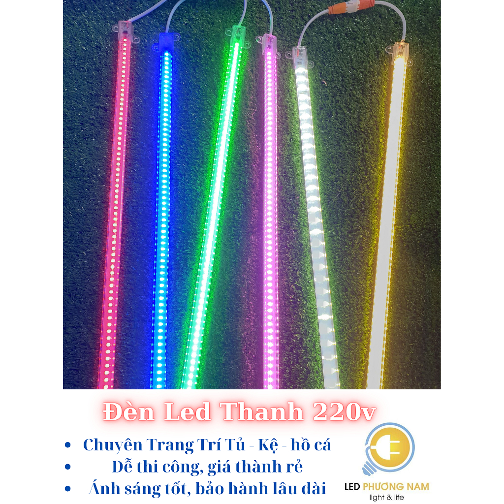 Đèn Led Thanh 220V dài 30cm - 50 cm và 1 met