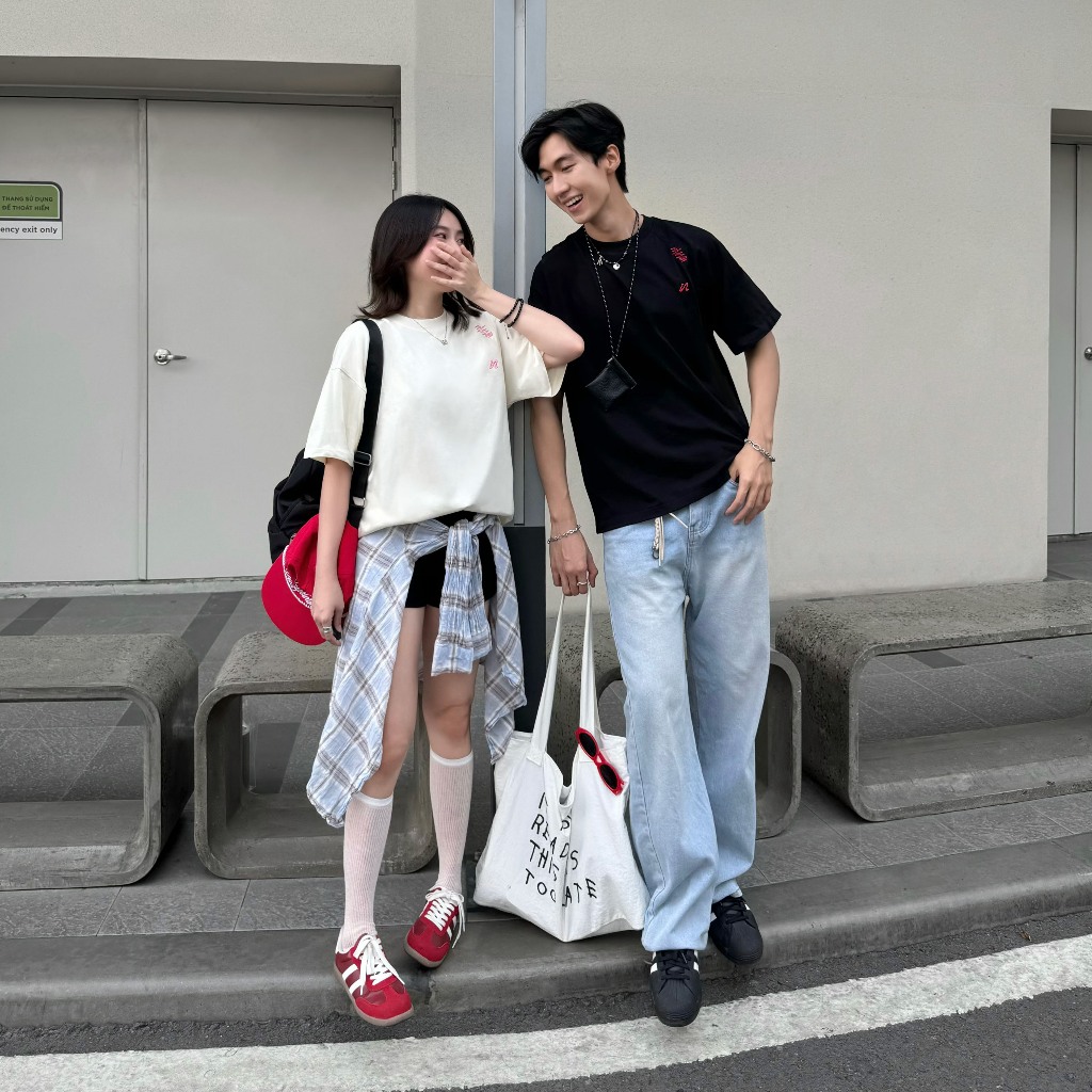 Áo Thun Thêu NOCTURNAL Ziczac Tee Cotton 100% Unisex Form Rộng Tay Lỡ Oversize Local Brand | BigBuy360 - bigbuy360.vn