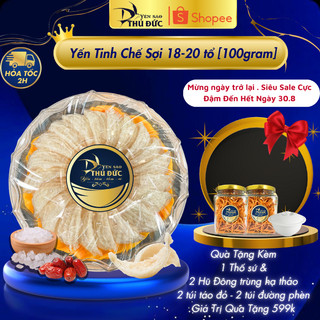 Tổ yến tinh chế loại 18-22 tai nguyên chất 100% - yến sào thủ đức
