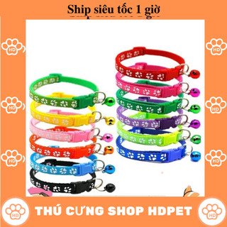 Phụ kiện cho mèo, vòng cổ chó mèo hình chân thú cưng, có chuông, V3