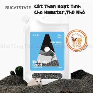  Cát than hoạt tính táo ,chanh Bucatstate lót chuồng cho hamster mini,bear,thú nhỏ,khử mùi,thấm hút tốt,ít bụi,tôt 