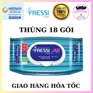 [THÙNG 18 GÓI] Khăn ướt Fressi care All gói 100m