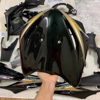 Bộ Dàn áo xe  Wave S110 - RS110 màu ĐEN đời 2009 đến 2010 -nhựa trắng nguyên sinh ABS KHUÔN MỚI