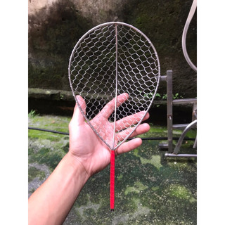 1 chiếc vợt đánh cá inox 15x20cm.
