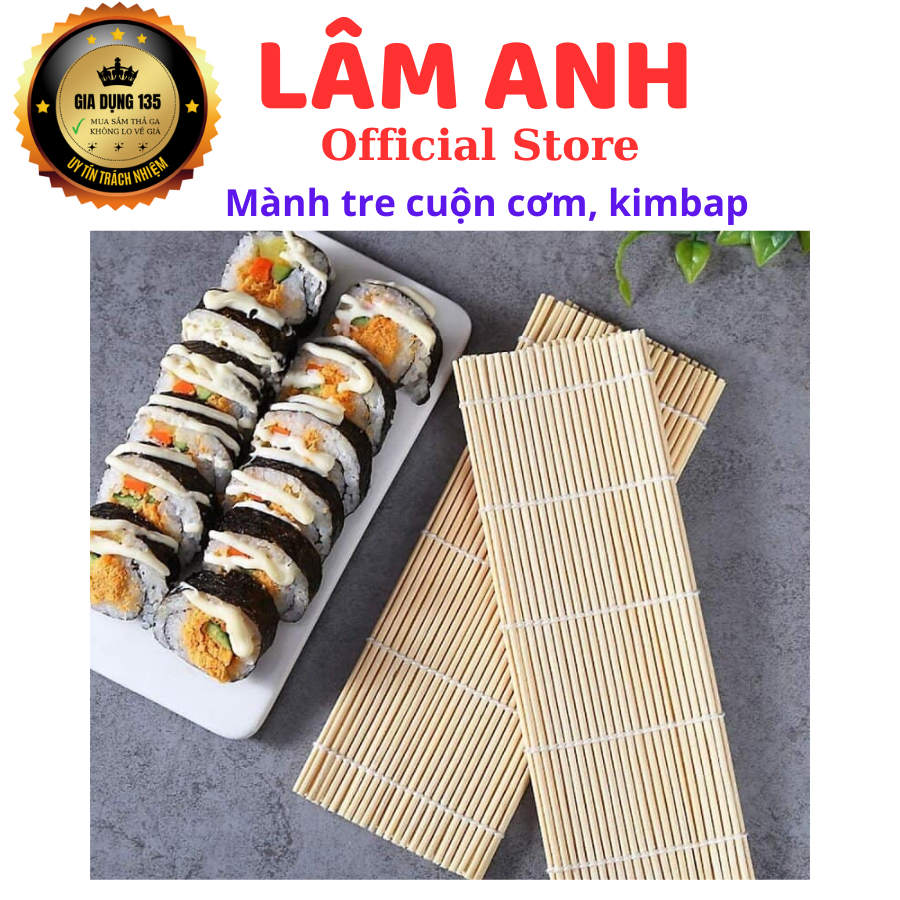 Mành Cuộn Cơm, Cuộn Sushi Bằng Tre Cao Cấp
