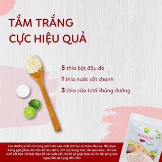 Bột Đậu Đỏ Nguyên Chất 500gram (Nhà Làm, Đậu Sạch, Nguyên Chất, Date mới)