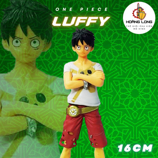 Mô hình Luffy Red 16cm, figure One Piece, quà tặng Sưu tầm Độc đáo, trang trí bàn làm việc (phụ kiện Hoàng Long)