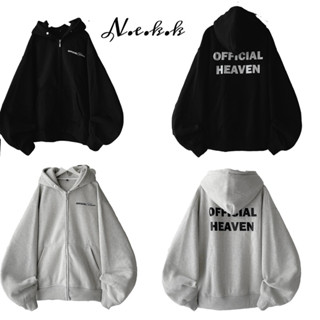 ÁO KHOÁC HOODIE NỈ ZIP DÂY KÉO 9 ( CÓ TÚI TRONG ) IN CHỮ HEAVEN BASIC - N.E.K.K