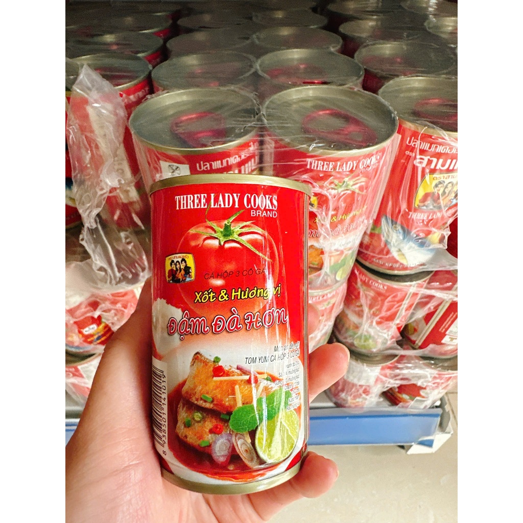 Cá mòi 3 cô gái - Cá nục sốt cà 155g Date Mới