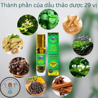 [Combo]6 Dầu lăn thảo dược 29 vị Thái Lan 8ml