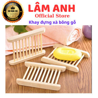 Giá gỗ đựng bánh xà bông, xà phòng tắm