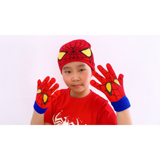 Set mũ len siêu nhân nhện Đỏ /Xanh bền đẹp